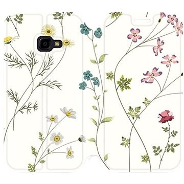 Flipové pouzdro na mobil Samsung Xcover 4 - MD03S Tenké rostlinky s květy (5903226180141)