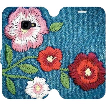 Flipové pouzdro na mobil Samsung Xcover 4 - MD05P Džínové květy (5903226185344)