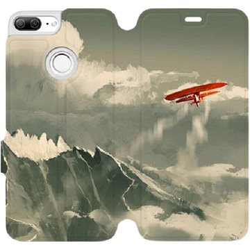 Flipové pouzdro na mobil Honor 9 Lite - MA03P Oranžové letadlo v horách (5903226255504)