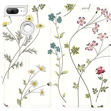 Flipové pouzdro na mobil Honor 9 Lite - MD03S Tenké rostlinky s květy (5903226255702)