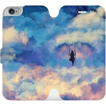 Flipové pouzdro na mobil Apple iPhone 6 / iPhone 6s - MR09S Dívka na houpačce v oblacích (5903226285594)