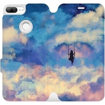 Flipové pouzdro na mobil Honor 9 Lite - MR09S Dívka na houpačce v oblacích (5903226286393)