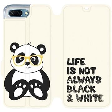 Flipové pouzdro na mobil Honor 10 - M041S Panda - life is not always black and white (5903226306060)