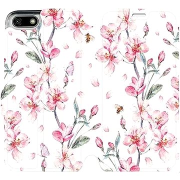 Flipové pouzdro na mobil Huawei Y5 2018 - M124S Růžové květy (5903226313440)