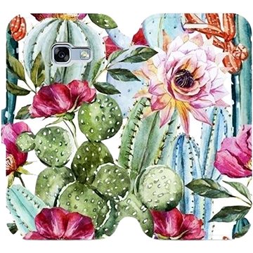 Flipové pouzdro na mobil Samsung Galaxy A3 2017 - MG09S Kaktusy a květy (5903226345991)