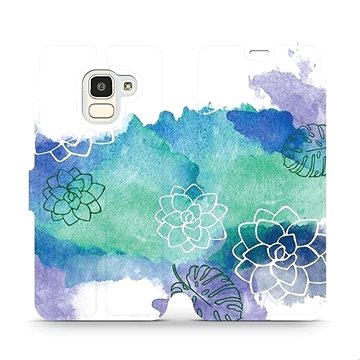 Flipové pouzdro na mobil Samsung Galaxy J6 2018 - MG11S Vodovkové květy (5903226360185)
