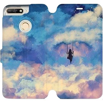 Flipové pouzdro na mobil Honor 7A - MR09S Dívka na houpačce v oblacích (5903226370511)