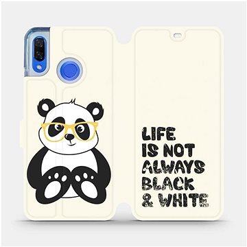 Flipové pouzdro na mobil Huawei Nova 3 - M041S Panda - life is not always black and white (5903226397679)