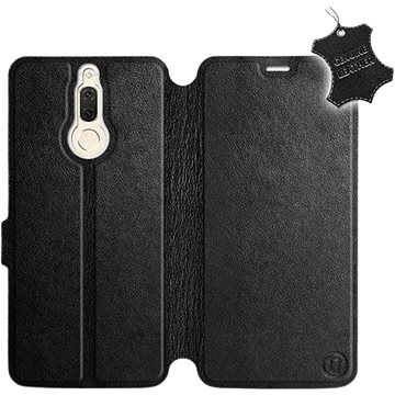 Flip pouzdro na mobil Huawei Mate 10 Lite - Černé - kožené - Black Leather (5903226493630)