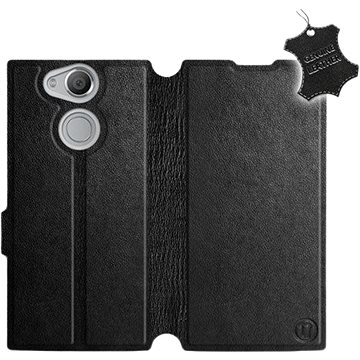 Flip pouzdro na mobil Sony Xperia XA2 - Černé - kožené - Black Leather (5903226495337)