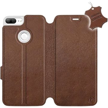 Flip pouzdro na mobil Honor 9 Lite - Hnědé - kožené - Brown Leather (5903226496624)