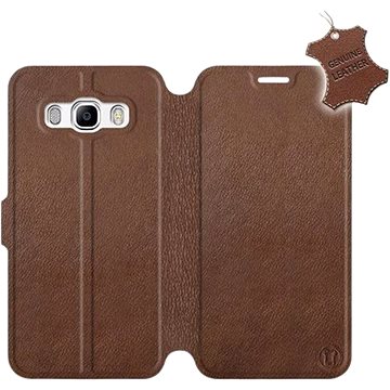 Flip pouzdro na mobil Samsung Galaxy J5 2016 - Hnědé - kožené - Brown Leather (5903226498147)