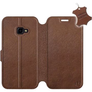 Flip pouzdro na mobil Samsung Xcover 4 - Hnědé - kožené - Brown Leather (5903226498192)