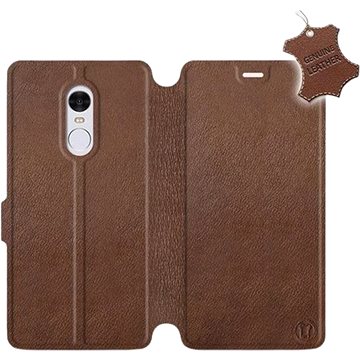Flip pouzdro na mobil Xiaomi Redmi Note 4 Global - Hnědé - kožené - Brown Leather (5903226498857)