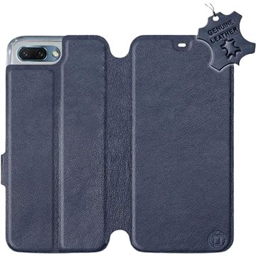 Flip pouzdro na mobil Honor 10 - Modré - kožené - Blue Leather (5903226519521)