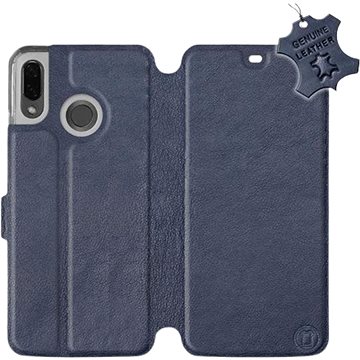 Flip pouzdro na mobil Huawei Nova 3 - Modré - kožené - Blue Leather (5903226519743)