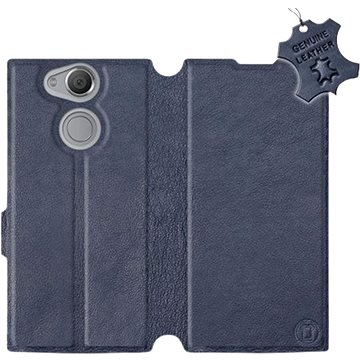 Flip pouzdro na mobil Sony Xperia XA2 - Modré - kožené - Blue Leather (5903226521432)