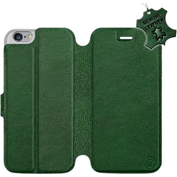 Flip pouzdro na mobil Apple iPhone 6 / iPhone 6s - Zelené - kožené - Green Leather (5903226525232)