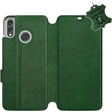 Flip pouzdro na mobil Honor 8X - Zelené - kožené - Green Leather (5903226525805)