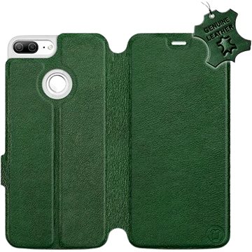 Flip pouzdro na mobil Honor 9 Lite - Zelené - kožené - Green Leather (5903226525829)
