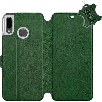 Flip pouzdro na mobil Huawei Nova 3 - Zelené - kožené - Green Leather (5903226525928)