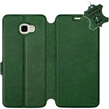 Flip pouzdro na mobil Samsung Galaxy J4 Plus 2018 - Zelené - kožené - Green Leather (5903226527380)