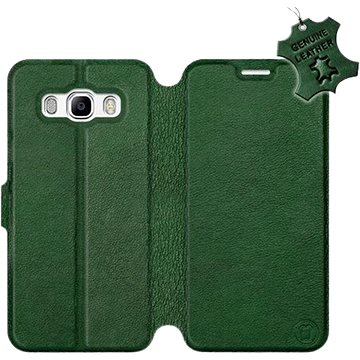 Flip pouzdro na mobil Samsung Galaxy J5 2016 - Zelené - kožené - Green Leather (5903226527403)