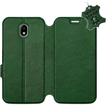 Flip pouzdro na mobil Samsung Galaxy J5 2017 - Zelené - kožené - Green Leather (5903226527410)