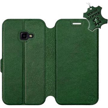 Flip pouzdro na mobil Samsung Xcover 4 - Zelené - kožené - Green Leather (5903226527465)