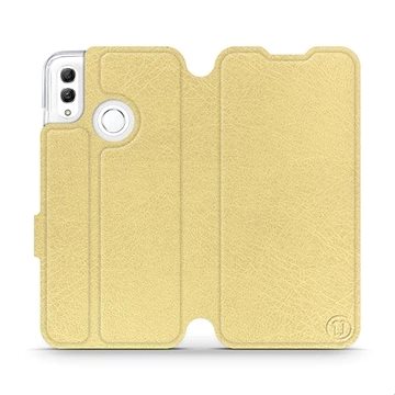 Flipové pouzdro na mobil Honor 10 Lite v provedení Gold&Gray s šedým vnitřkem (5903226712465)