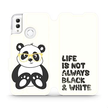 Flipové pouzdro na mobil Honor 10 Lite - M041S Panda - life is not always black and white (5903226712595)