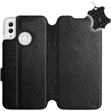 Flip pouzdro na mobil Honor 10 Lite - Černé - kožené - Black Leather (5903226713776)