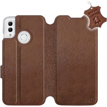 Flip pouzdro na mobil Honor 10 Lite - Hnědé - kožené - Brown Leather (5903226713783)