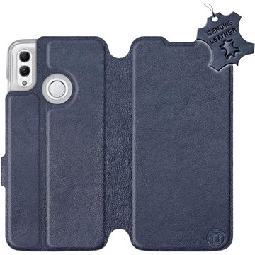 Flip pouzdro na mobil Honor 10 Lite - Modré - kožené - Blue Leather (5903226713813)