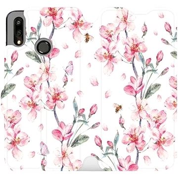 Flipové pouzdro na mobil Huawei P Smart 2019 - M124S Růžové květy (5903226714124)