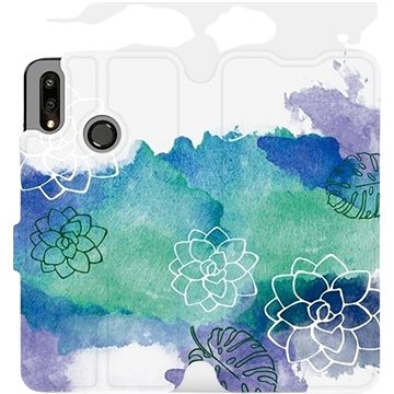 Flipové pouzdro na mobil Huawei P Smart 2019 - MG11S Vodovkové květy (5903226714988)