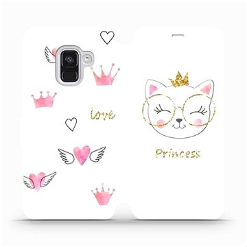 Flipové pouzdro na mobil Samsung Galaxy A8 2018 - MH03S Kočička princess (5903226733378)