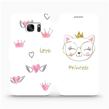 Flipové pouzdro na mobil Samsung Galaxy S7 - MH03S Kočička princess (5903226733651)