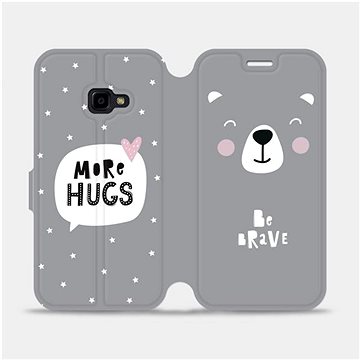Flipové pouzdro na mobil Samsung Xcover 4 - MH06P Be brave - more hugs (5903226742868)