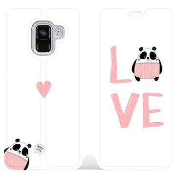 Flipové pouzdro na mobil Samsung Galaxy A8 2018 - MH09S Panda LOVE (5903226751679)