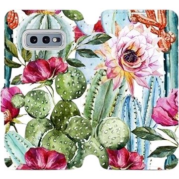 Flipové pouzdro na mobil Samsung Galaxy S10e - MG09S Kaktusy a květy (5903226814572)