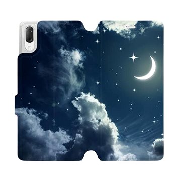 Flipové pouzdro na mobil Sony Xperia L3 - V145P Noční obloha s měsícem (5903226815791)