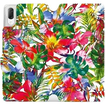 Flipové pouzdro na mobil Sony Xperia L3 - MG07S Pestrobarevné květy a listy (5903226815999)