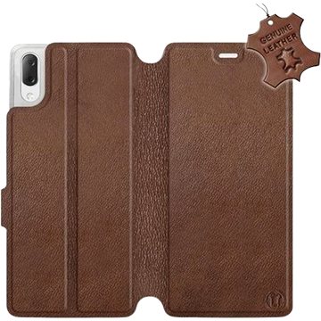 Flip pouzdro na mobil Sony Xperia L3 - Hnědé - kožené - Brown Leather (5903226816187)