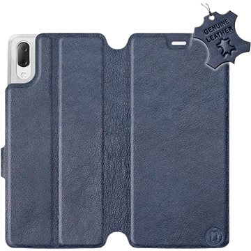 Flip pouzdro na mobil Sony Xperia L3 - Modré - kožené - Blue Leather (5903226816217)