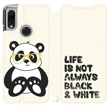 Flipové pouzdro na mobil Xiaomi Redmi 7 - M041S Panda - life is not always black and white (5903226873036)