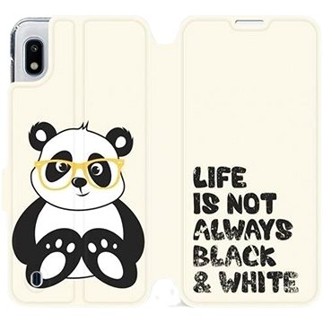 Flipové pouzdro na mobil Samsung Galaxy A10 - M041S Panda - life is not always black and white (5903226878758)