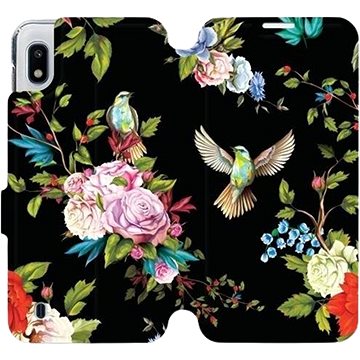 Flipové pouzdro na mobil Samsung Galaxy A10 - VD09S Ptáčci a květy (5903226879410)