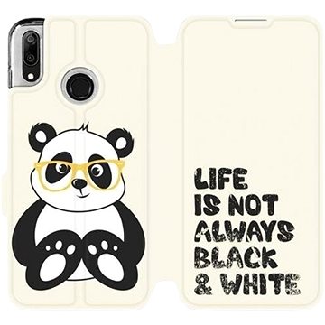 Flipové pouzdro na mobil Huawei Y7 2019 - M041S Panda - life is not always black and white (5903226883127)