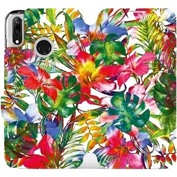 Flipové pouzdro na mobil Huawei Y7 2019 - MG07S Pestrobarevné květy a listy (5903226883912)
